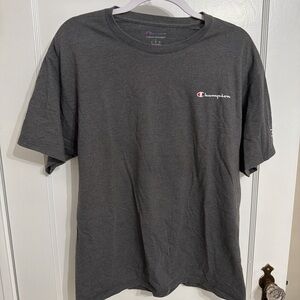 Champion Men's Gray Cotton T-Shirt